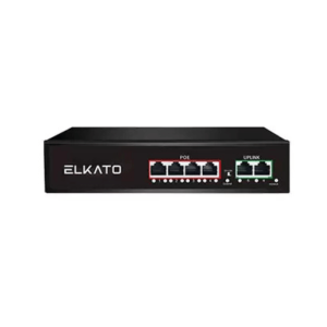 سوئیچ شبکه 4 پورت PoE الکاتو مدل ELKATO EL-1SB0420BP-65W(V2).