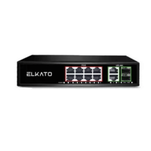 سوئیچ شبکه 8 پورت PoE سریع الکاتو مدل ELKATO EL-1SB0820GP-120W.