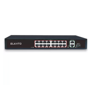 سوییچ شبکه ۱۶ پورت PoE الکاتو مدل EL-1SB1621GP-250W با آپلینک و SFP