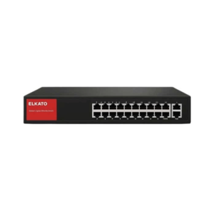 سوئیچ شبکه 16 پورت گیگابایتی الکاتو مدل ELKATO EL-1SG1620GN.