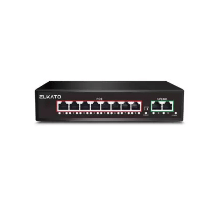 بیب کالا (1) سوئیچ شبکه 8 پورت PoE سریع الکاتو مدل ELKATO EL-1SB0820BP-120W