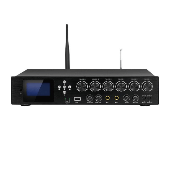 آمپلی فایر اهمی شش کاناله مدل S.O.S-JX600-6
